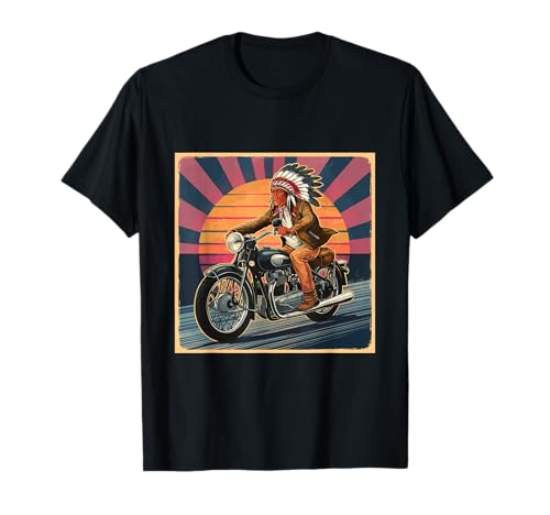 Vintage American Motorrad Indianer Herren Reiten Old Biker T-Shirt Vintage American Motorrad Indianer Herren Reiten Old Biker T-Shirt von Motorcycle Indian Bikers Motocross Clothes