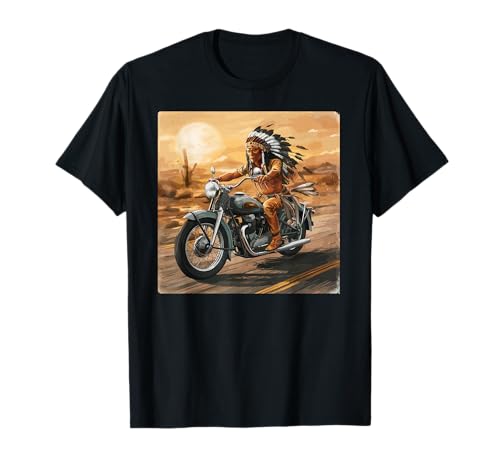 Vintage American Motorrad Indianer Herren Reiten Old Biker T-Shirt Vintage American Motorrad Indianer Herren Reiten Old Biker T-Shirt von Motorcycle Indian Bikers Motocross Clothes