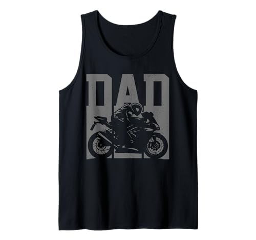 Herren Motorrad Racing Dad Street Bike Sportbike Racer Biker Tank Top von Motorcycle Racing - Biker Dad Apparel & Gifts