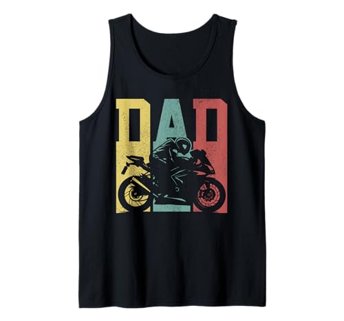Herren Motorrad Racing Dad Street Bike Sportbike Racer Biker Tank Top von Motorcycle Racing - Biker Dad Apparel & Gifts