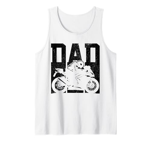 Herren Motorrad Racing Dad Street Bike Sportbike Racer Biker Tank Top von Motorcycle Racing - Biker Dad Apparel & Gifts