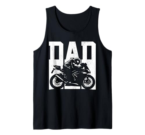 Herren Motorrad Racing Dad Street Bike Sportbike Racer Biker Tank Top von Motorcycle Racing - Biker Dad Apparel & Gifts