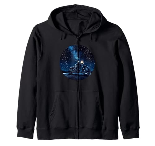 Tolles Motorrad mit Sternenhimmel Kostüm für Jungen und Mädchen Kapuzenjacke Tolles Motorrad mit Sternenhimmel Kostüm für Jungen und Mädchen Kapuzenjacke von Motorcycle by Night Outfit