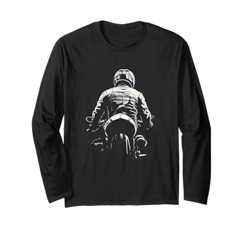 Motorrad Shirt für Herren, Motorrad für Damen und Jugend Langarmshirt von Motorcycle shirt for girls, motorcycle shirt kids