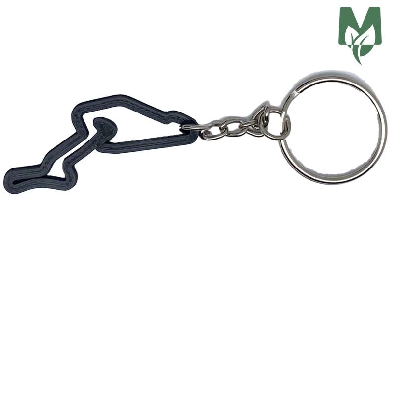 Nürburgring Gp Schlüsselanhänger - Hergestellt Aus Recycelten Weggeworfenen Kunststoffen von Motoreco