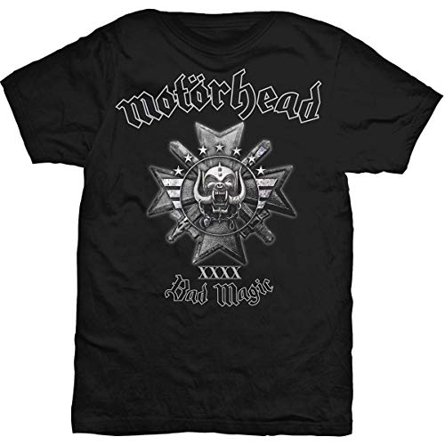 Motorhead Herren Schlechte Magie T-Shirt, Schwarz, L von Motorhead