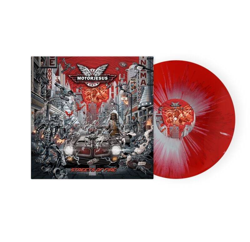 Motorjesus Streets of Fire LP multicolor Motorjesus Streets of Fire LP multicolor von Motorjesus