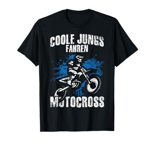 Coole Jungs fahren Motocross - Dirt Biker Kinder Jungen T-Shirt von Motorrad, Motorbiker & Motocross Geschenkideen