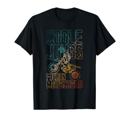 Coole Jungs fahren Motocross - Dirt Biker Kinder Jungen T-Shirt von Motorrad, Motorbiker & Motocross Geschenkideen