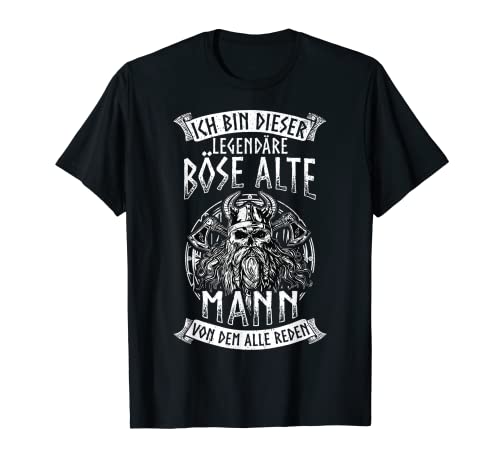 Herren Böser Alter Mann Tattoo Rose Vintage Motorrad Fan Biker T-Shirt Herren Böser Alter Mann Tattoo Rose Vintage Motorrad Fan Biker T-Shirt von Motorrad Alte Mann Bike Bekleidung & Designs