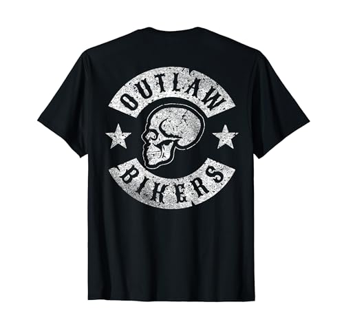 Outlaw Bikers | Motorrad Totenkopf | Motorradfahrer Herren T-Shirt von Motorrad Designs