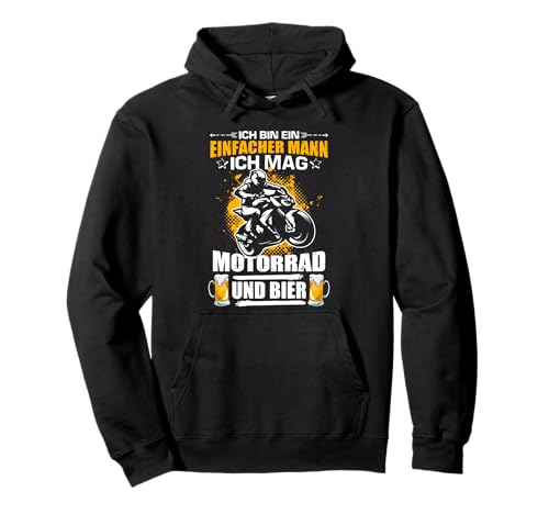 Herren Ich Bin Ein Einfacher Mann Ich Mag Motorrad Und Bier Pullover Hoodie Herren Ich Bin Ein Einfacher Mann Ich Mag Motorrad Und Bier Pullover Hoodie von Motorrad Fahren Und Bier Hobby Sprcuh T-Shirts