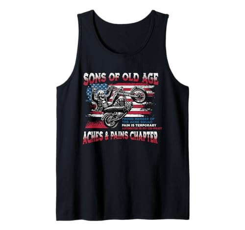 Herren Söhne Von Altersschmerzen Und Schmerz Kapitel Tank Top Herren Söhne Von Altersschmerzen Und Schmerz Kapitel Tank Top von Motorrad Großvater
