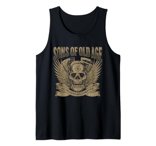 Herren Söhne Von Altersschmerzen Und Schmerz Kapitel Tank Top Herren Söhne Von Altersschmerzen Und Schmerz Kapitel Tank Top von Motorrad Großvater