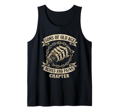 Herren Söhne Von Altersschmerzen Und Schmerz Kapitel Tank Top Herren Söhne Von Altersschmerzen Und Schmerz Kapitel Tank Top von Motorrad Großvater