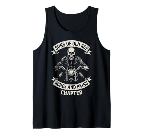 Herren Söhne Von Altersschmerzen Und Schmerz Kapitel Tank Top Herren Söhne Von Altersschmerzen Und Schmerz Kapitel Tank Top von Motorrad Großvater