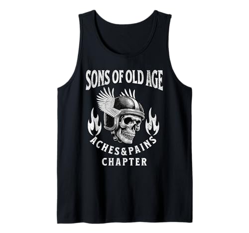 Herren Söhne Von Altersschmerzen Und Schmerz Kapitel Tank Top Herren Söhne Von Altersschmerzen Und Schmerz Kapitel Tank Top von Motorrad Großvater