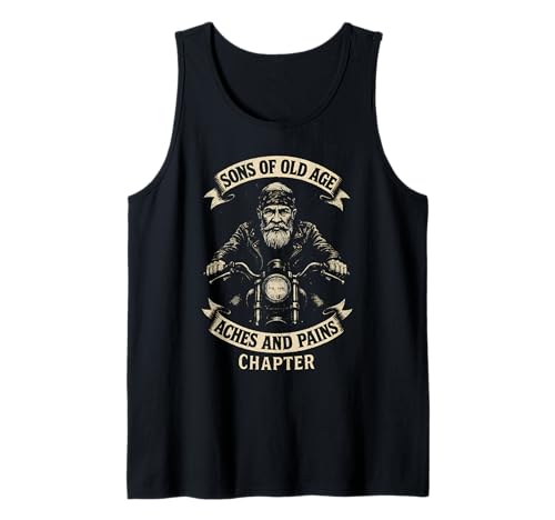Herren Söhne Von Altersschmerzen Und Schmerz Kapitel Tank Top Herren Söhne Von Altersschmerzen Und Schmerz Kapitel Tank Top von Motorrad Großvater