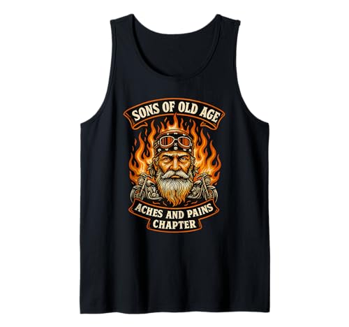 Herren Söhne Von Altersschmerzen Und Schmerz Kapitel Tank Top Herren Söhne Von Altersschmerzen Und Schmerz Kapitel Tank Top von Motorrad Großvater