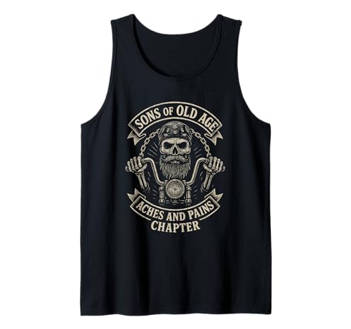 Herren Söhne Von Altersschmerzen Und Schmerz Kapitel Tank Top Herren Söhne Von Altersschmerzen Und Schmerz Kapitel Tank Top von Motorrad Großvater