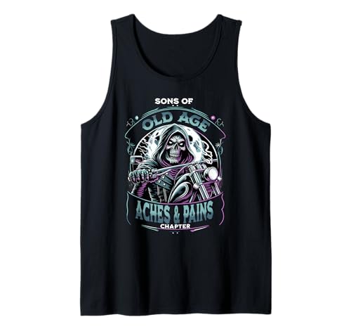 Herren Söhne Von Altersschmerzen Und Schmerz Kapitel Tank Top Herren Söhne Von Altersschmerzen Und Schmerz Kapitel Tank Top von Motorrad Großvater