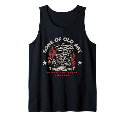 Herren Söhne Von Altersschmerzen Und Schmerz Kapitel Tank Top Herren Söhne Von Altersschmerzen Und Schmerz Kapitel Tank Top von Motorrad Großvater