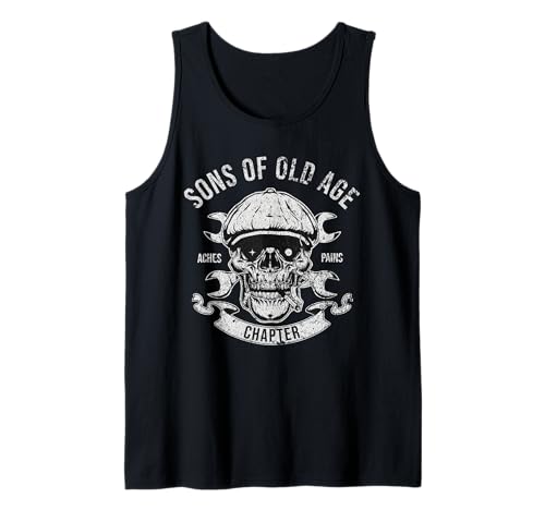 Herren Söhne Von Altersschmerzen Und Schmerz Kapitel Tank Top Herren Söhne Von Altersschmerzen Und Schmerz Kapitel Tank Top von Motorrad Großvater