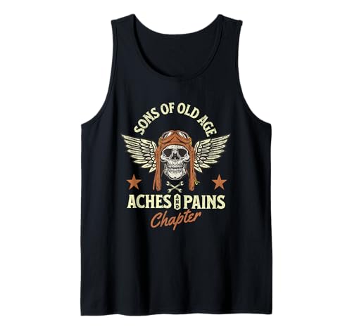 Herren Söhne Von Altersschmerzen Und Schmerz Kapitel Tank Top Herren Söhne Von Altersschmerzen Und Schmerz Kapitel Tank Top von Motorrad Großvater