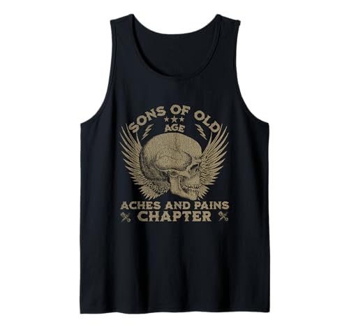 Herren Söhne Von Altersschmerzen Und Schmerz Kapitel Tank Top Herren Söhne Von Altersschmerzen Und Schmerz Kapitel Tank Top von Motorrad Großvater