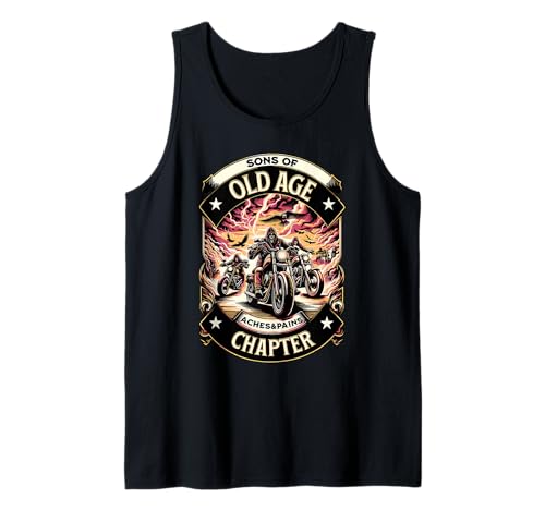 Herren Söhne Von Altersschmerzen Und Schmerz Kapitel Tank Top Herren Söhne Von Altersschmerzen Und Schmerz Kapitel Tank Top von Motorrad Großvater