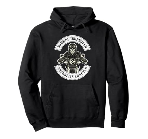 Herren Biker Sons of Ibuprofen Arthritis Chapter Motorrad Pullover Hoodie von Motorrad Motorradfahrer Chopper Bikers & Geschenke