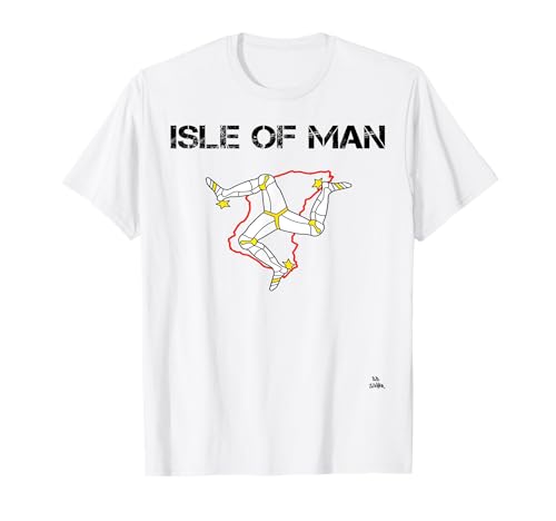Isle of man T-shirt Triskele shirt Irische Flagge T-Shirt von Motorrad und Auto Kollektion by Jean Olivier