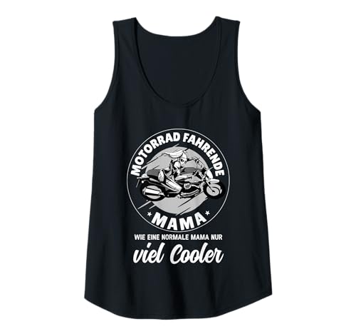 Damen Motorrad fahrende Mama Tank Top von Motorrad & Biker Motorradfahrer Outfits