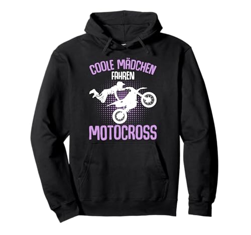 Coole Mädchen fahren Motocross Dirt Biker Kinder Mädels Pullover Hoodie von Motorrad & Motocross Geschenkideen