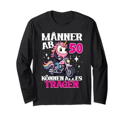 Männer Ab 50 Können Alles Tragen 50 Geburtstag Motorrad Langarmshirt von Motorradfahrer Geburtstag 50 Mann