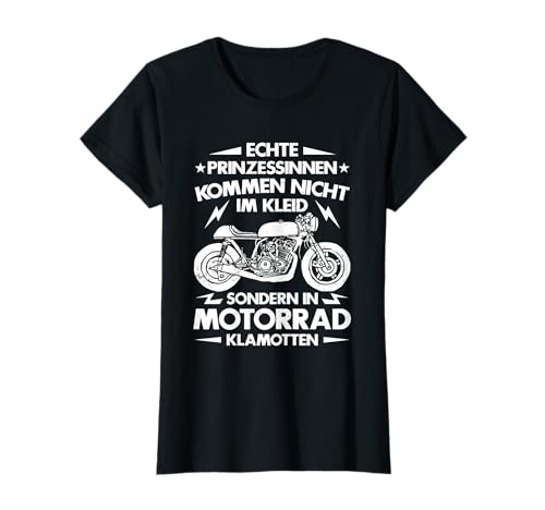 Chopper Girl Motorradfahren Echte Frauen Fahren Motorrad T-Shirt von Motorradfahrering Frauen Geschenke