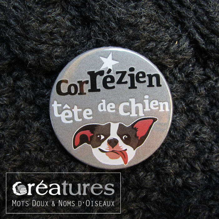 Corrézien-Hundekopfabzeichen von MotsDouxNomsdOiseaux
