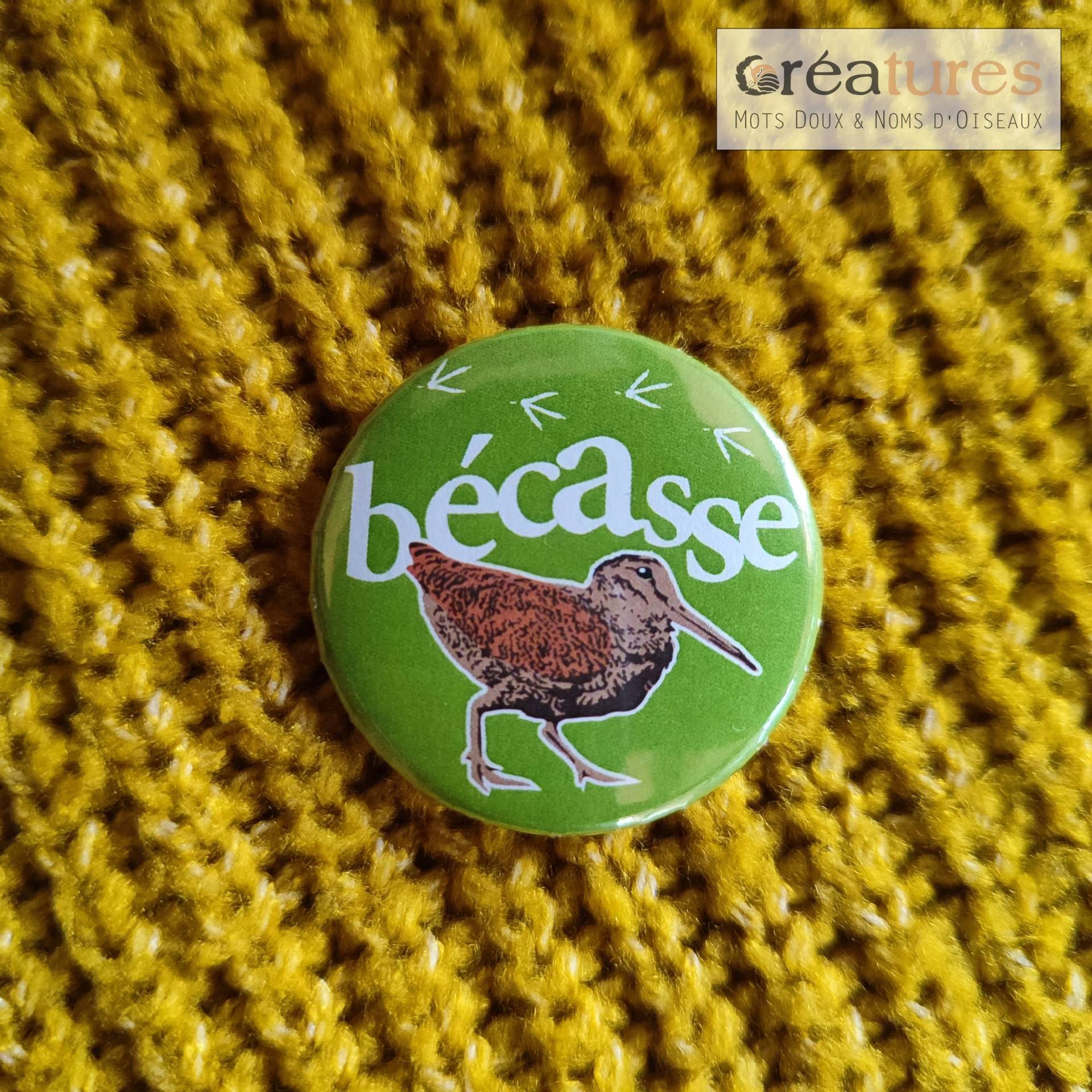 Vogel-Namensschild Waldschnepfe von MotsDouxNomsdOiseaux