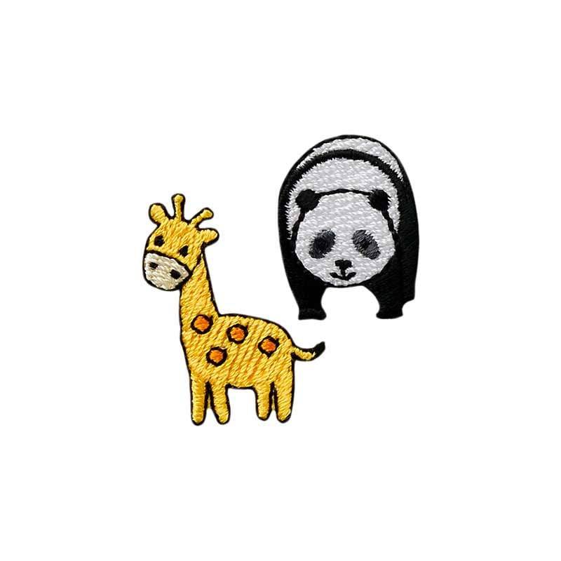 Mono Quick 06026 Giraffe Und Panda, Klein 2Er Set Bügelbild, Patch von MottoWelt