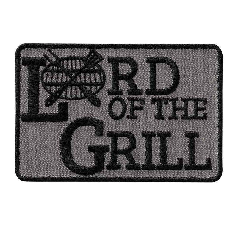 Mono-Quick 14034 Lord Of The Grill Applikation, Bügelbild, Patch, Aufnäher, Ca. 6x9cm, Grillmeister von MottoWelt