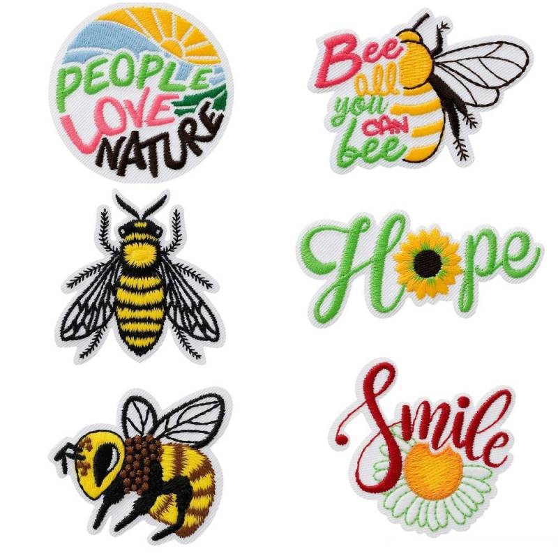 Mono Quick 1413x Recycl-Patch Applikation, Bügelbild, Biene Hope Blume Oder Smile, Patch Aus Recycelten Pet Flaschen Mono Quick 1413x Recycl-Patch Applikation, Bügelbild, Biene Hope Blume Oder Smile, Patch Aus Recycelten Pet Flaschen von MottoWelt
