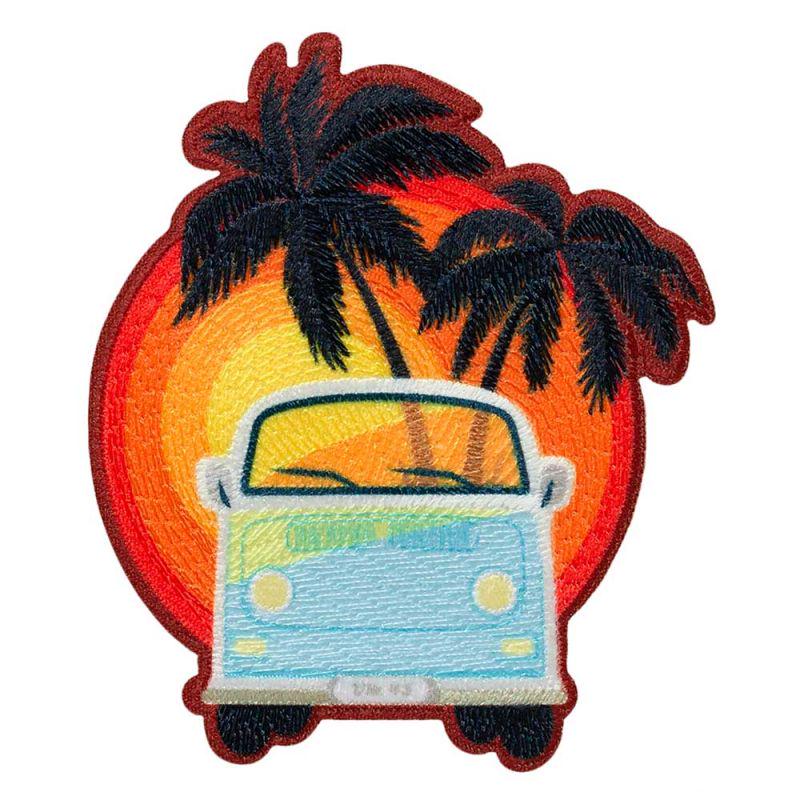 Mono-Quick 16038 Bus Mit Palmen Applikation, Bügelbild, Patch, Aufnäher Ca. 8 X 7 cm von MottoWelt