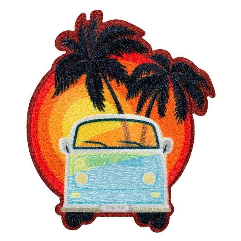 Mono-Quick 16038 Bus Mit Palmen Applikation, Bügelbild, Patch, Aufnäher Ca. 8 X 7 cm von MottoWelt