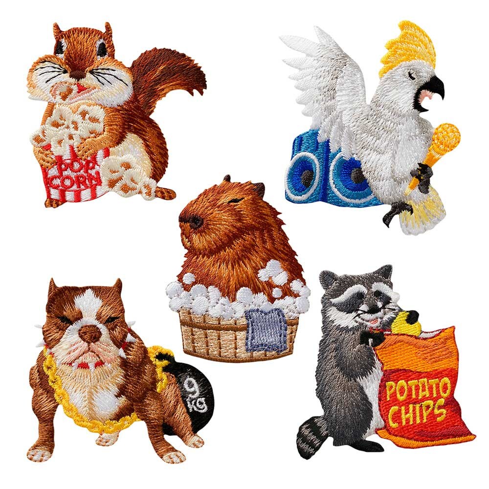 Mono Quick 1607x Crazy Tier Applikation, Bügelbild, Dogge, Eichhörnchen, Kakadu, Biber Oder Waschbär Patch Mono Quick 1607x Crazy Tier Applikation, Bügelbild, Dogge, Eichhörnchen, Kakadu, Biber Oder Waschbär Patch von MottoWelt