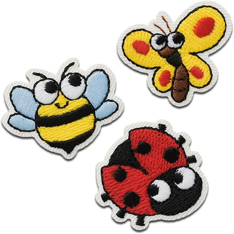 Mono Quick 18007 Recycl-Patch Wiesentiere Trio Applikation, Biene Schmetterling Marienkäfer Bügelbild, Aus Recycelten Pet Flaschen Mono Quick 18007 Recycl-Patch Wiesentiere Trio Applikation, Biene Schmetterling Marienkäfer Bügelbild, Aus Recycelten Pet Flaschen von MottoWelt