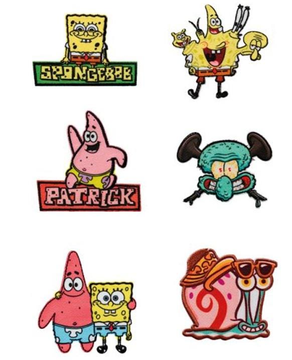 Mono-Quick 1826x Spongebob© Applikation, Bügelbild, Patch, Versch. Motive, Thaddäus, Gary von MottoWelt