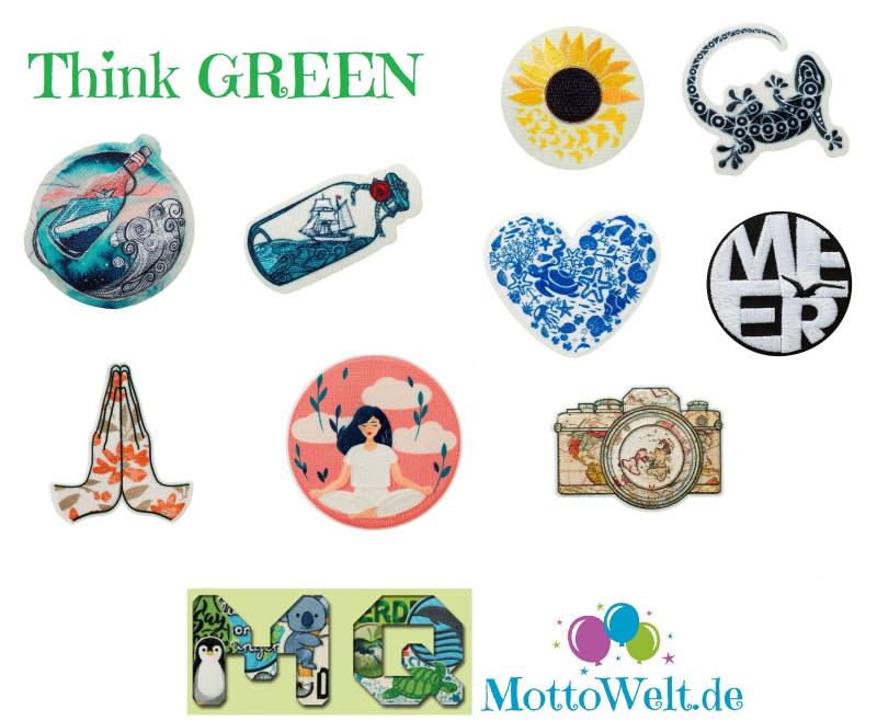 Mono Quick Recycl-Patch, Bügelbild, Applikationen Aus Recycelten Pet Flaschen Mono Quick Recycl-Patch, Bügelbild, Applikationen Aus Recycelten Pet Flaschen von MottoWelt