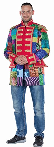 Herren Patchwork Jacke Gr. 52 bunt Fasching Sakko Jackett Karneval Garde von Mottoland GmbH