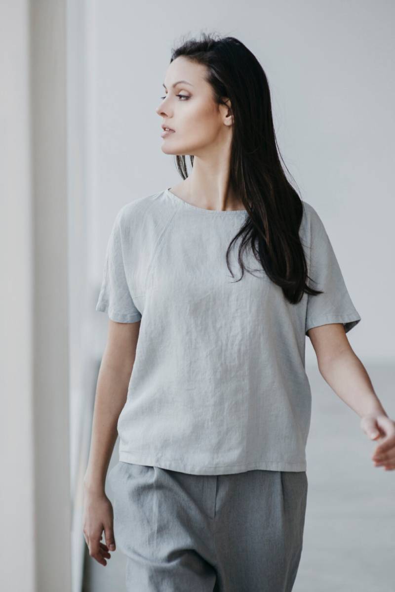 Breite Leinen Bluse Motumo - 15P 1 von MotumoLinen