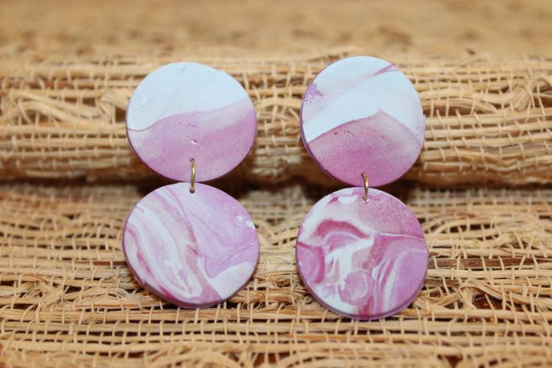 Marbled Polymer-Lehm-Ohrringe/statement-Ohrringe/Leichtgewichts-Ohrringe Marbled Polymer-Lehm-Ohrringe/statement-Ohrringe/Leichtgewichts-Ohrringe von MotzieMargDesigns